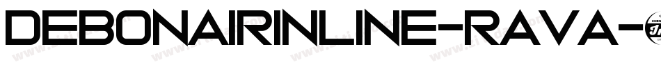 Debonairinline-RAvA字体转换