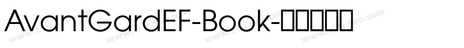 AvantGardEF-Book字体转换