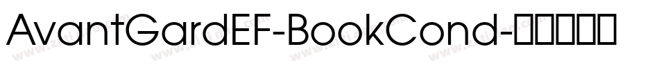 AvantGardEF-BookCond字体转换