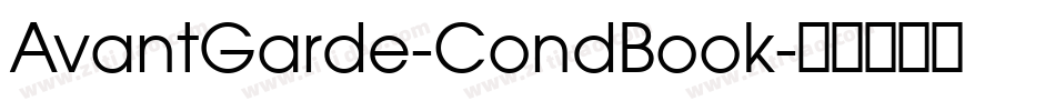 AvantGarde-CondBook字体转换