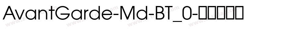 AvantGarde-Md-BT_0字体转换