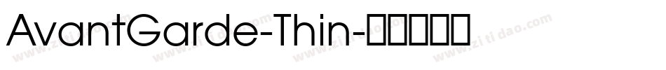 AvantGarde-Thin字体转换