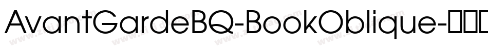 AvantGardeBQ-BookOblique字体转换