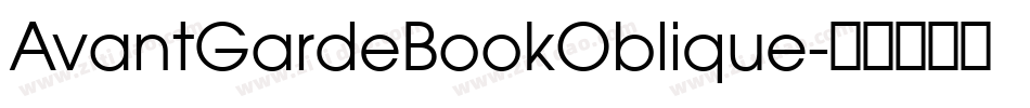 AvantGardeBookOblique字体转换