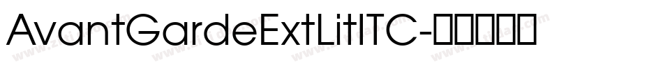 AvantGardeExtLitITC字体转换
