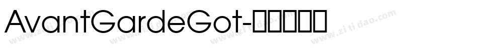 AvantGardeGot字体转换