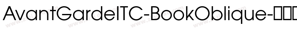 AvantGardeITC-BookOblique字体转换
