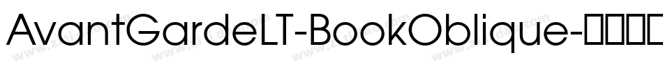AvantGardeLT-BookOblique字体转换