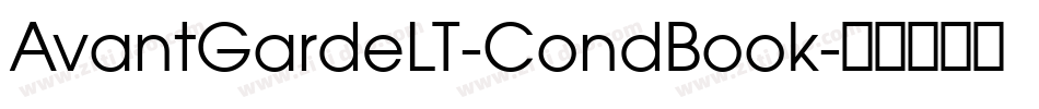 AvantGardeLT-CondBook字体转换