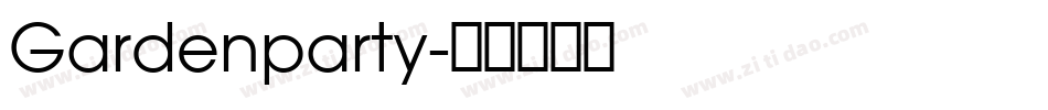 Gardenparty字体转换
