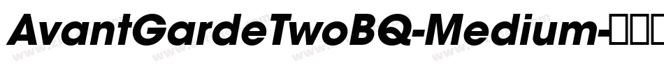AvantGardeTwoBQ-Medium字体转换