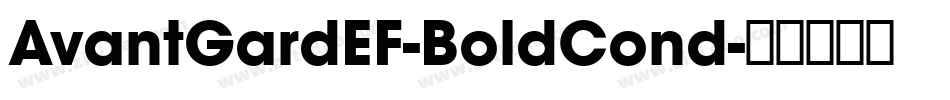 AvantGardEF-BoldCond字体转换