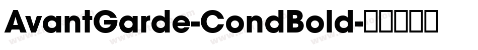 AvantGarde-CondBold字体转换