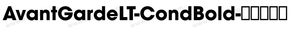 AvantGardeLT-CondBold字体转换