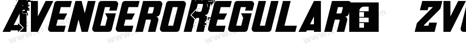 AvengeroRegular-zvgl字体转换