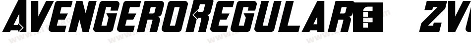 AvengeroRegular-zvgl字体转换