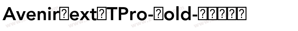 AvenirNextLTPro-Bold字体转换