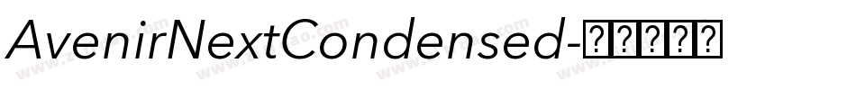 AvenirNextCondensed字体转换