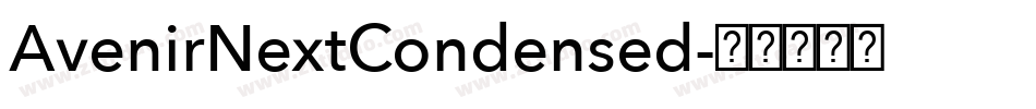 AvenirNextCondensed字体转换