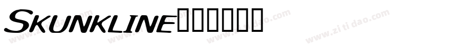 Skunkline字体转换