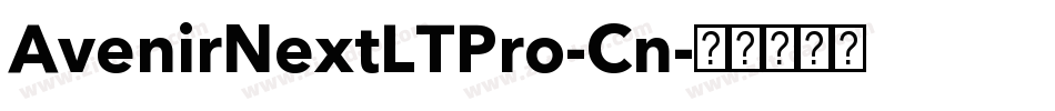 AvenirNextLTPro-Cn字体转换