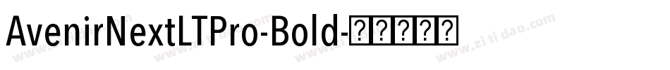 AvenirNextLTPro-Bold字体转换