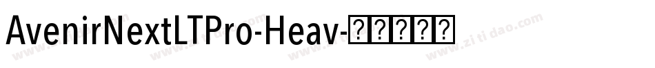 AvenirNextLTPro-Heav字体转换