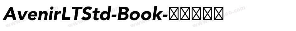 AvenirLTStd-Book字体转换