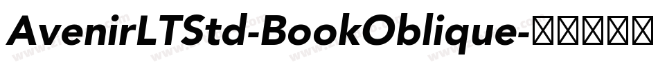 AvenirLTStd-BookOblique字体转换