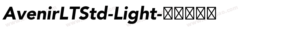 AvenirLTStd-Light字体转换