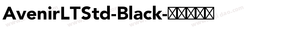 AvenirLTStd-Black字体转换