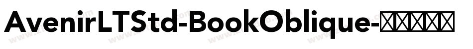 AvenirLTStd-BookOblique字体转换