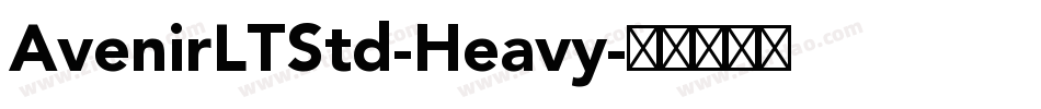 AvenirLTStd-Heavy字体转换