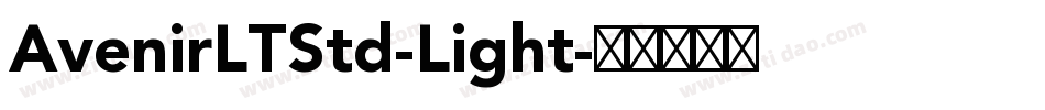 AvenirLTStd-Light字体转换