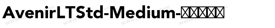 AvenirLTStd-Medium字体转换