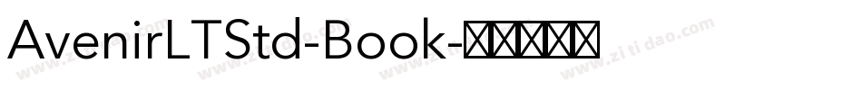 AvenirLTStd-Book字体转换