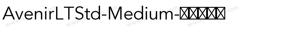 AvenirLTStd-Medium字体转换