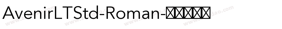 AvenirLTStd-Roman字体转换