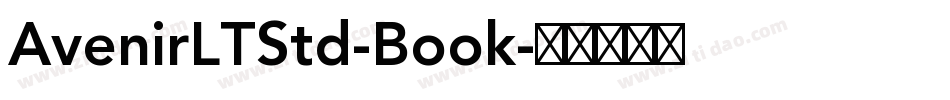 AvenirLTStd-Book字体转换
