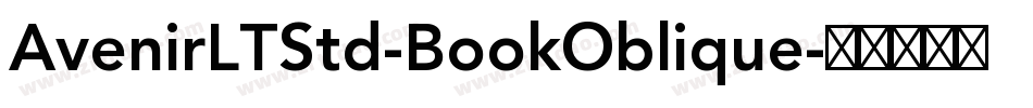 AvenirLTStd-BookOblique字体转换