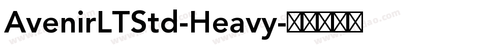 AvenirLTStd-Heavy字体转换