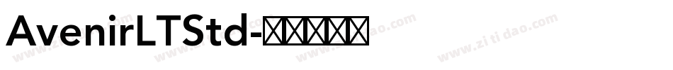 AvenirLTStd字体转换