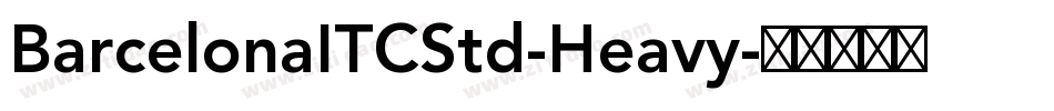 BarcelonaITCStd-Heavy字体转换