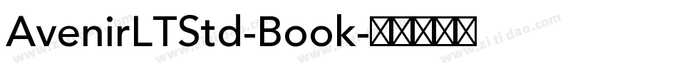 AvenirLTStd-Book字体转换