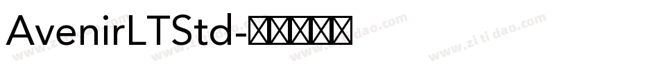 AvenirLTStd字体转换