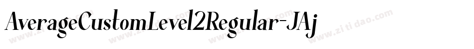 AverageCustomLevel2Regular-JAjK字体转换