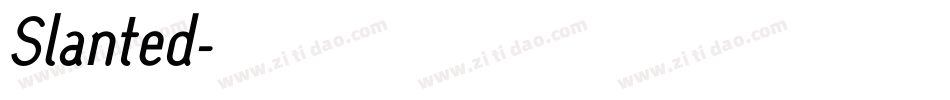 Slanted字体转换