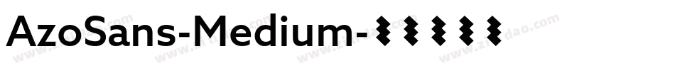 AzoSans-Medium字体转换