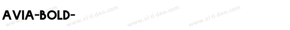 Avia-bold字体转换