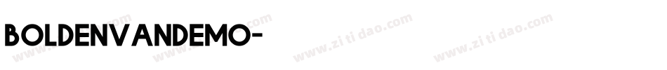 BoldenVandemo字体转换